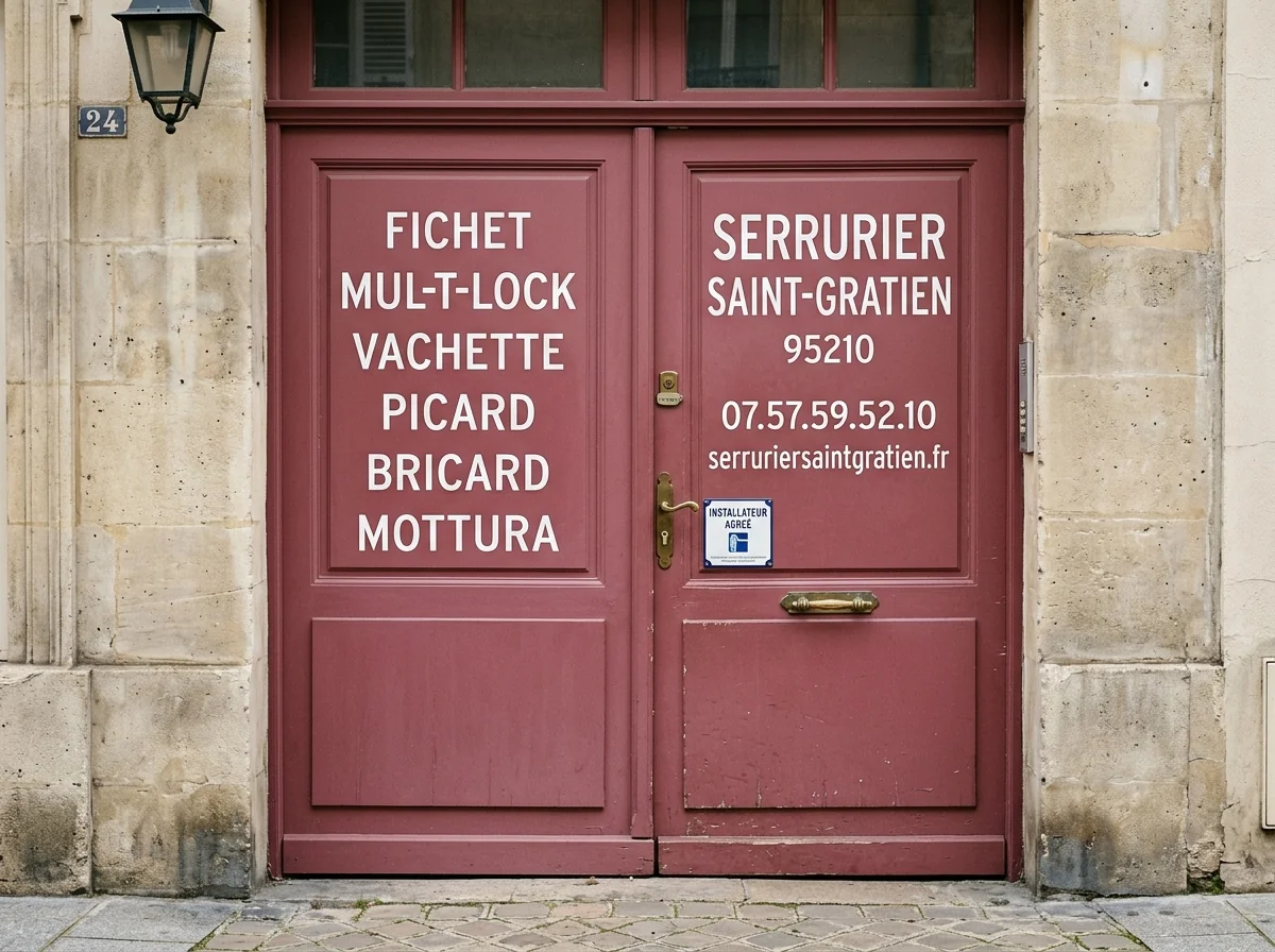 Installateur agréé · double-porte avec plaque des marques posées
